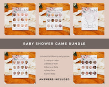 Best Sellers Pink Floral Baby Shower Games Bundle
