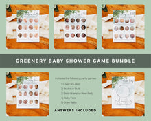 Best Sellers Greenery Baby Shower Games Bundle