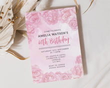 Rose Birthday Invitations