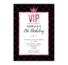 Pink VIP Birthday Invitations