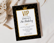 Gold VIP Birthday Invitations