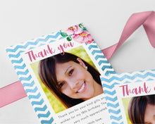 Teal Waves Birthday Thank You Cards