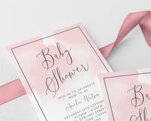 Pink Whisper Baby Shower Invitations