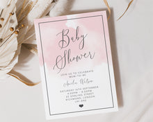 Pink Whisper Baby Shower Invitations