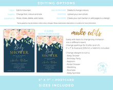 Sweet Florals Baby Shower Invitations