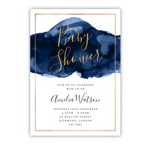 True Blue Baby Shower Invitations