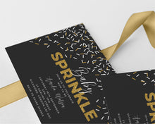 Gold Baby Sprinkle Invitations