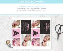 Love Letter Pink Birth Announcement