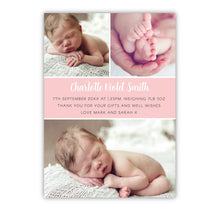 Blissful Pink Birth Announcement