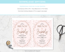 Sparkle Brunch & Bubbly Bridal Shower Invitation