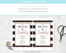 Champagne Brunch & Bubbly Bridal Shower Invitation