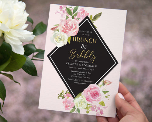 Brunch & Bubbly Bridal Shower Invitation