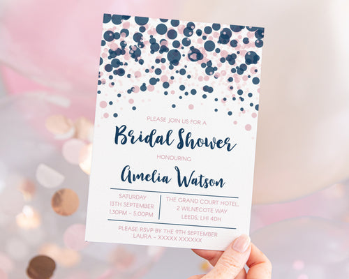 Bubble Bridal Shower Invitations