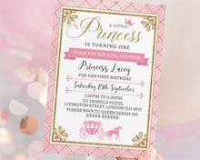 Princess 1st Birthday Invitations