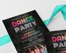 Dance Party Birthday Invitations