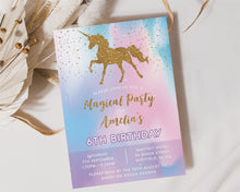 Sweet Unicorn Birthday Invitations