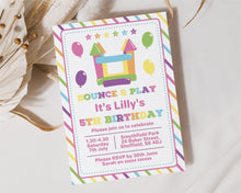 Bounce Pastel Birthday Invitations