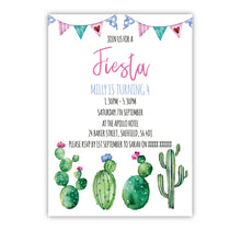 Fiesta Birthday Invitations