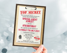 Spy Birthday Invitations