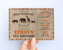 Safari Birthday Invitations
