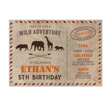 Safari Birthday Invitations