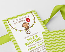 Monkey Birthday Invitations