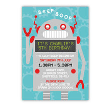 Robot Birthday Invitations