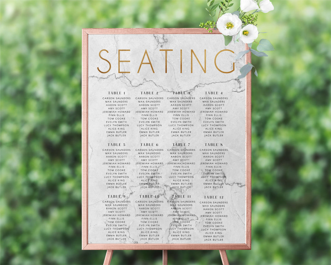 Marble Seating Chart