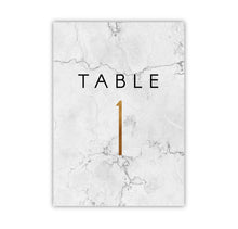 Gold Marble Table Numbers