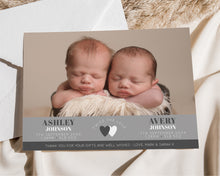 Twice the Love Twins Birth Announcement