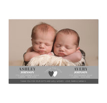 Twice the Love Twins Birth Announcement