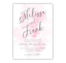 Pink Watercolor Wedding Invitations