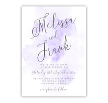 Lilac Watercolor Wedding Invitations