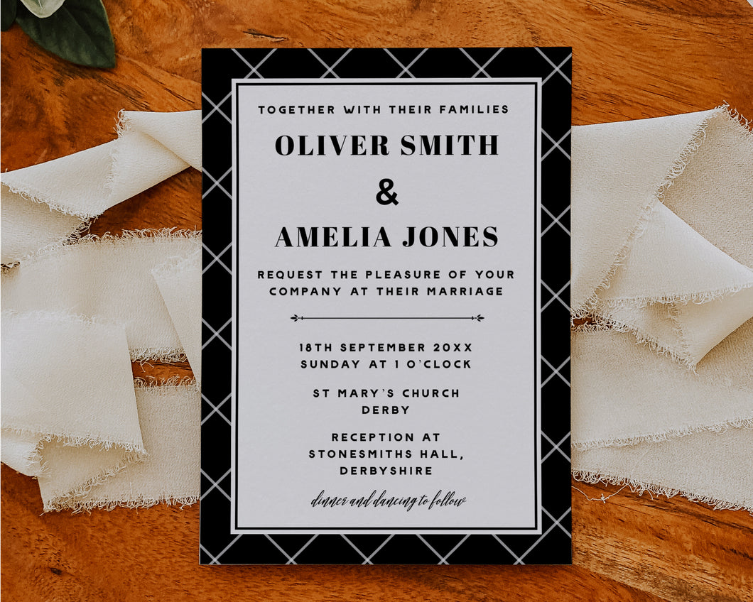 Diamond Wedding Invitations