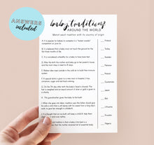 Baby Traditions Quiz Baby Shower Game