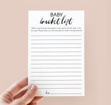 Baby Bucket List Card