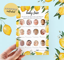 Baby Face Baby Shower Game